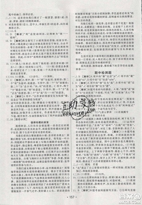 2020年同行学案学练测八年级语文下册人教版答案