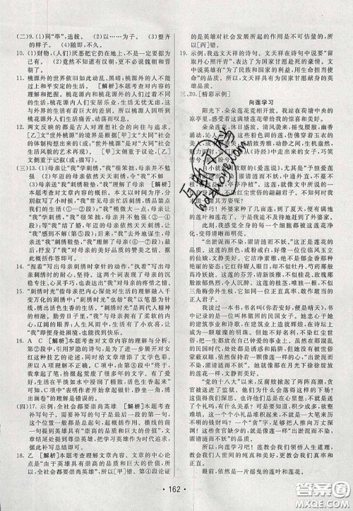 2020年同行学案学练测八年级语文下册人教版答案