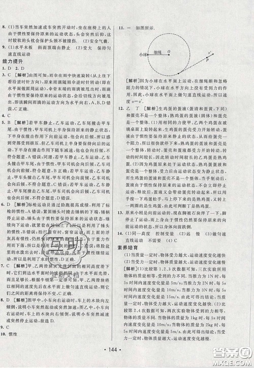 2020年同行学案学练测八年级物理下册人教版答案