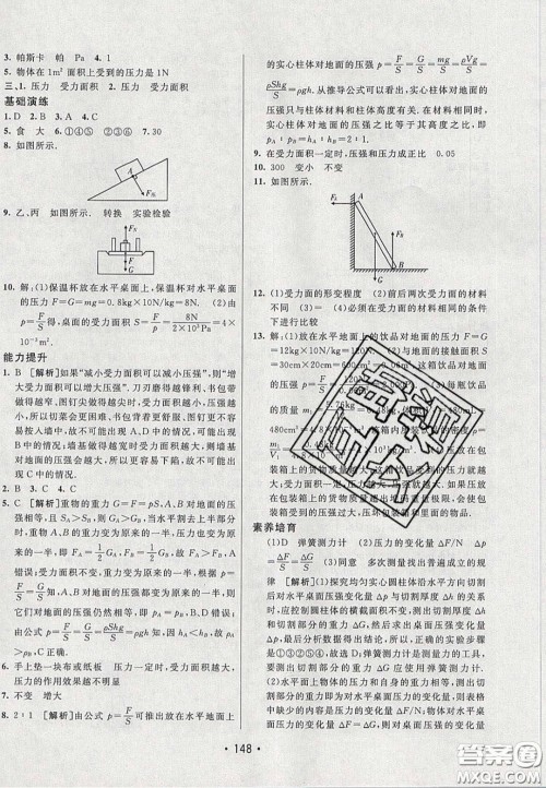 2020年同行学案学练测八年级物理下册人教版答案