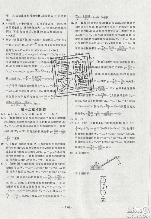 2020年同行学案学练测八年级物理下册人教版答案