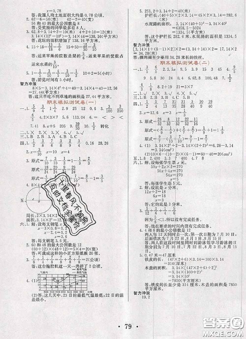 辽宁少年儿童出版社2020年名校名卷五年级数学下册苏教版答案