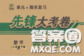 新疆文化出版社2020年先锋大考卷六年级数学下册人教版答案