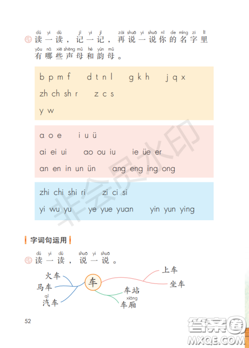 2020义务教育教科书语文一年级上册人教版课本