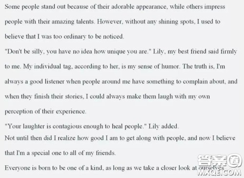 Everyone can bespecial英语作文 关于Everyone can bespecial的英语作文 Everyone can bespecial英语作文 关于Everyone can bespecial的英语作文