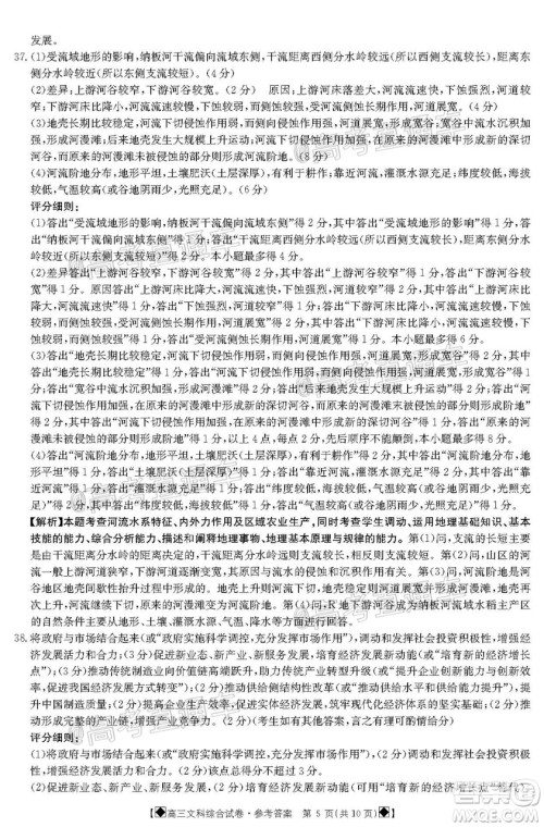 2020年金太阳6月百万联考全国I卷8001C文科综合试题及答案 2020年金太阳6月百万联考全国I卷8001C文科综合试题及答案