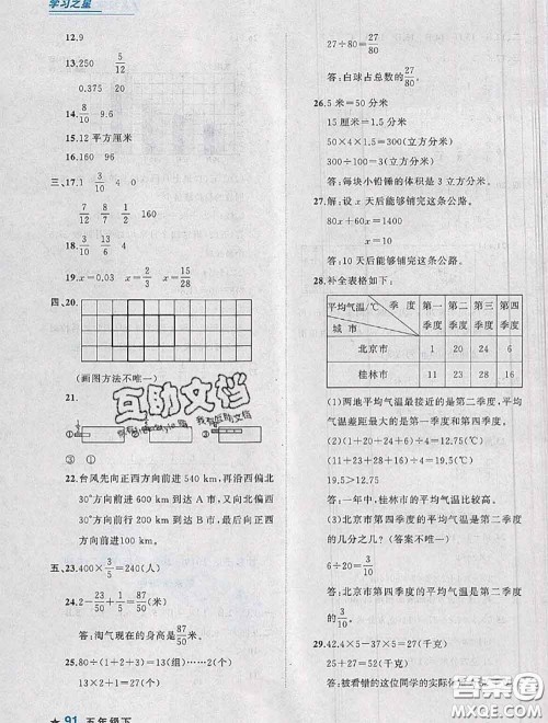 2020年名校期末大连市各区名校期中期末仿真试卷12套五年级数学下册答案