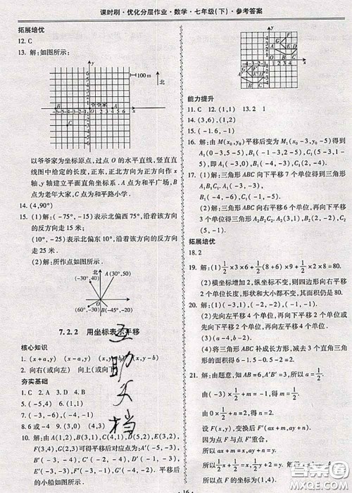 2020年课时刷优化分层作业七年级数学下册人教版答案 2020年课时刷优化分层作业七年级数学下册人教版答案