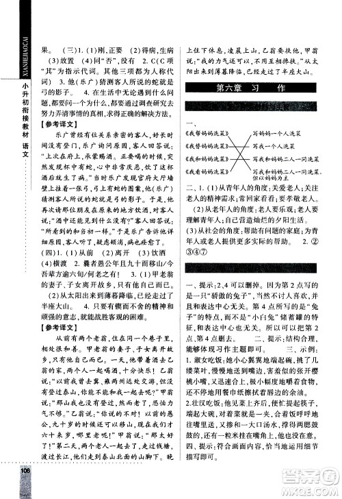 宁夏人民教育出版社2020年经纶学典小升初衔接教材语文参考答案 宁夏人民教育出版社2020年经纶学典小升初衔接教材语文参考答案