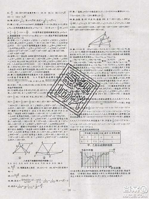 合肥工业大学出版社2020年暑假总动员八年级数学人教版答案 合肥工业大学出版社2020年暑假总动员八年级数学人教版答案