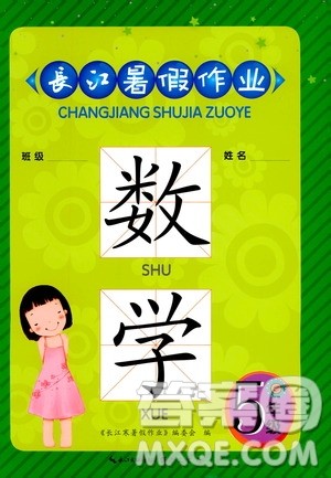 崇文书局2020年长江暑假作业数学5年级参考答案