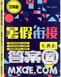 宁波出版社2020新版名师派暑假衔接一升二数学答案