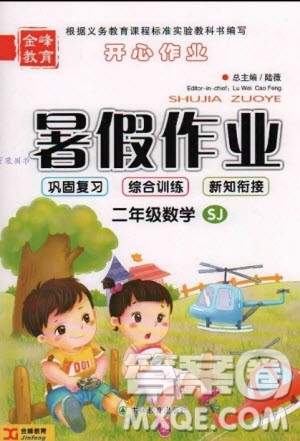金峰教育2020年开心作业暑假作业二年级数学SJ苏教版参考答案 金峰教育2020年开心作业暑假作业二年级数学SJ苏教版参考答案