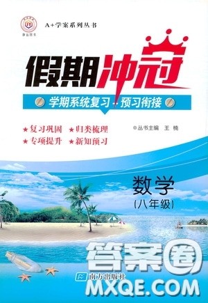 南方出版社2020假期冲冠学期系统复习预习衔接八年级数学答案