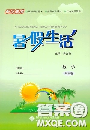 北京师范大学出版社2020系统集成暑假生活八年级数学答案