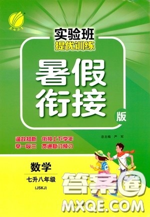 江苏人民出版社2020实验班提优训练暑假衔接版七升八年级数学JSKJ版答案