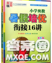 2020年暑假衔接小学奥数暑假培优衔接16讲三升四数学人教版答案