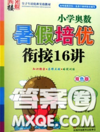 2020年暑假衔接小学奥数暑假培优衔接16讲一升二数学人教版答案