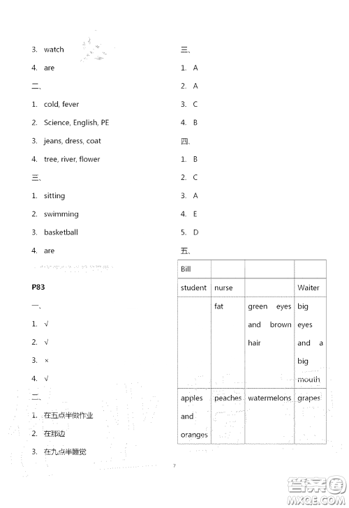 江苏凤凰教育出版社2020过好暑假每一天四年级答案