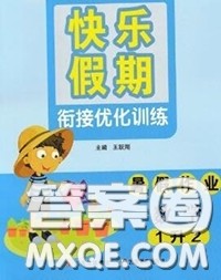 2020年快乐假期衔接优化训练暑假作业一升二数学答案