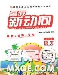 北京时代华文书局2020年暑假新动向七年级语文人教版答案 北京时代华文书局2020年暑假新动向七年级语文人教版答案