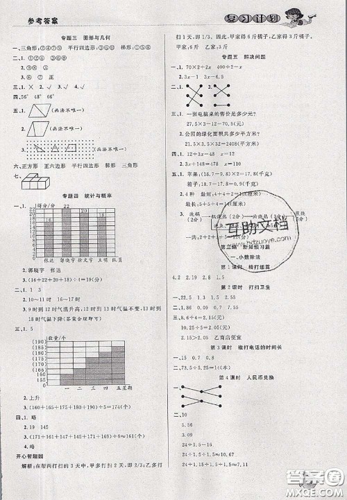 品至教育2020年假期复习计划期末暑假衔接四年级数学北师版答案 品至教育2020年假期复习计划期末暑假衔接四年级数学北师版答案