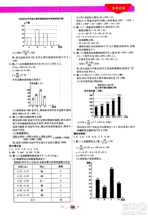 沈阳出版社2020年新概念初中年级衔接教材7升8年级数学参考答案