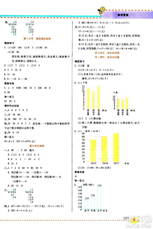 西安出版社2020年帮你学全讲归纳精练四年级上册数学RJ人教版参考答案 西安出版社2020年帮你学全讲归纳精练四年级上册数学RJ人教版参考答案