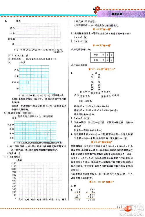 西安出版社2020年帮你学全讲归纳精练四年级上册数学RJ人教版参考答案