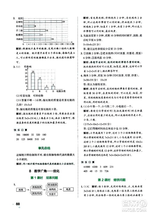 辽宁教育出版社2020秋小学学霸作业本数学四年级上RJ人教版参考答案 辽宁教育出版社2020秋小学学霸作业本数学四年级上RJ人教版参考答案