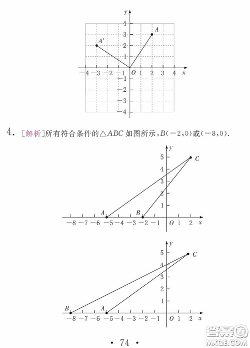 2020天舟文化精彩暑假八年级数学答案