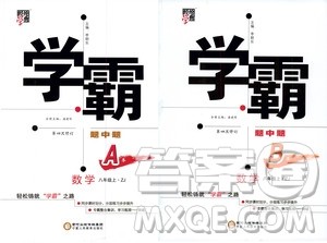 宁夏人民教育出版社2020秋经纶学典学霸题中题数学八年级上册ZJ浙教版参考答案