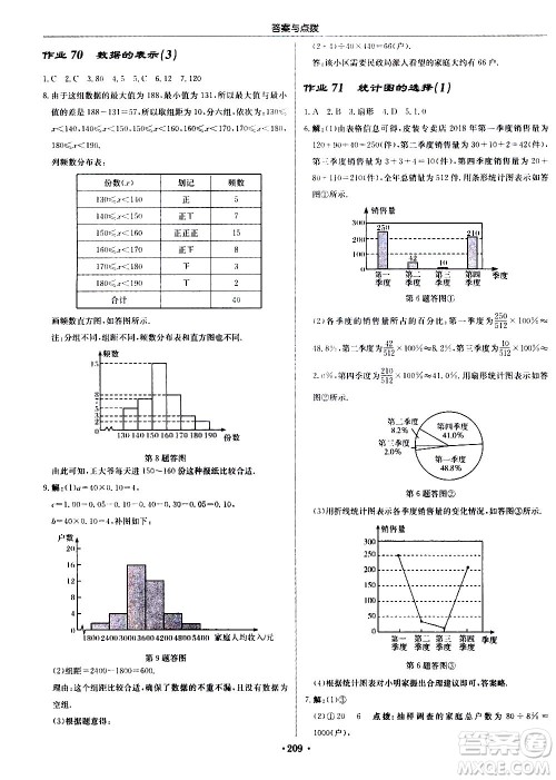 龙门书局2020秋启东中学作业本七年级数学上册BS北师版参考答案