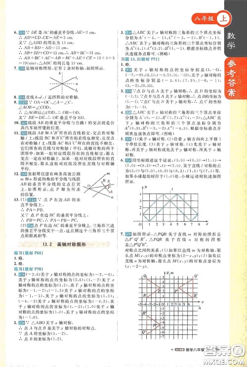 2020秋1+1轻巧夺冠课堂直播八年级数学上册人教版答案