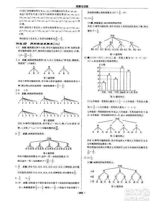 龙门书局2020秋启东中学作业本九年级数学上册R人教版参考答案