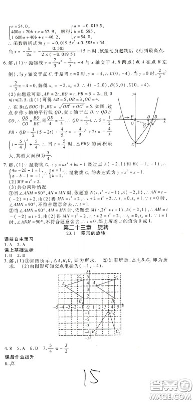 河北大学出版社2020聚能课堂九年级数学答案