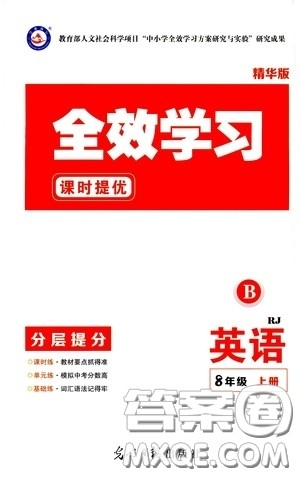 光明日报出版社2020全效学习课时提优八年级英语上册人教版精华版B答案 光明日报出版社2020全效学习课时提优八年级英语上册人教版精华版B答案