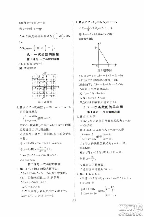 2020全效学习课时提优八年级数学上册浙教版答案