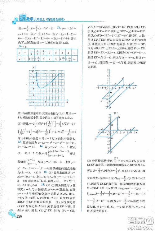 东南大学出版社2020名师点拨课课通教材全解析九年级数学上册全国版答案