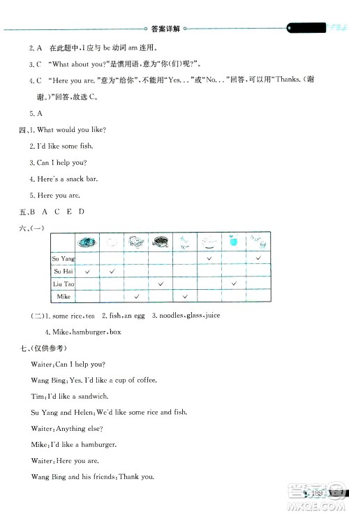 2020秋薛金星小学教材全解三年级起点四年级英语上译林牛津版参考答案 2020秋薛金星小学教材全解三年级起点四年级英语上译林牛津版参考答案