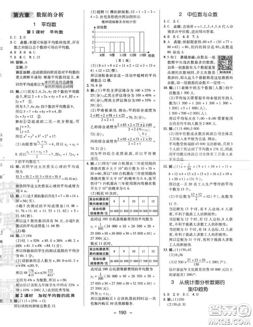 荣德基2020秋新版综合应用创新题典中点八年级数学上册北师版答案