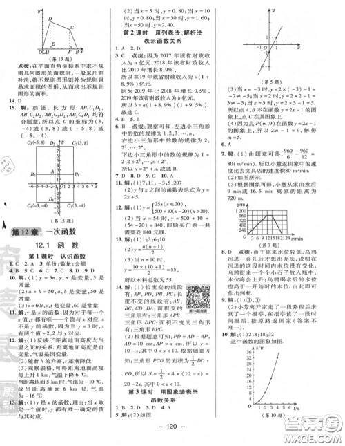 荣德基2020秋新版综合应用创新题典中点八年级数学上册沪科版答案