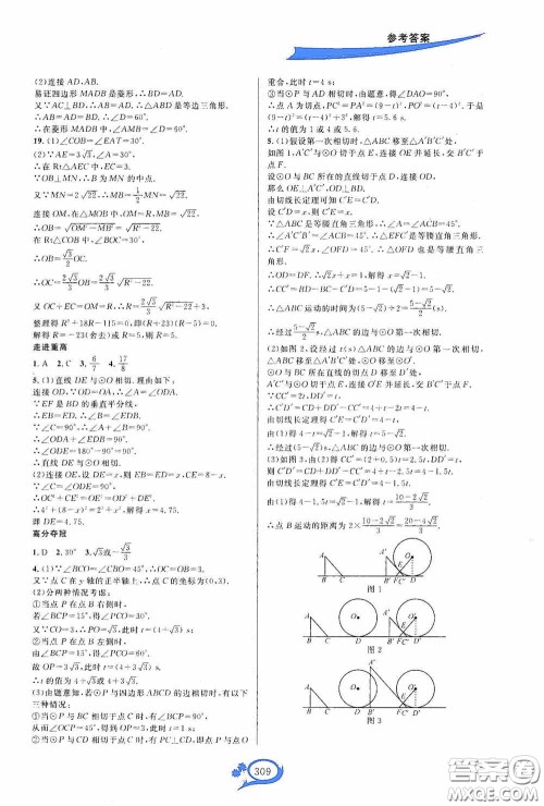 华东师范大学出版社2020走进重高培优讲义九年级数学全一册人教版A版答案