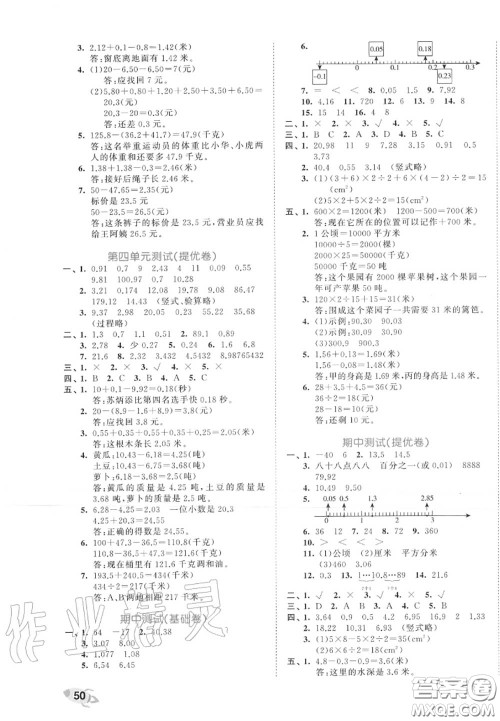 西安出版社曲一线2020秋小儿郎53全优卷五年级数学上册苏教版答案 西安出版社曲一线2020秋小儿郎53全优卷五年级数学上册苏教版答案