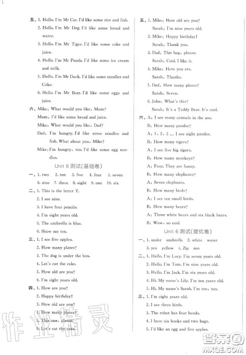 西安出版社曲一线2020秋小儿郎53全优卷三年级英语上册人教版答案 西安出版社曲一线2020秋小儿郎53全优卷三年级英语上册人教版答案