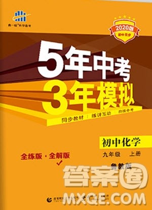 2021版初中同步5年中考3年模拟全解版初中化学九年级上册鲁教版参考答案