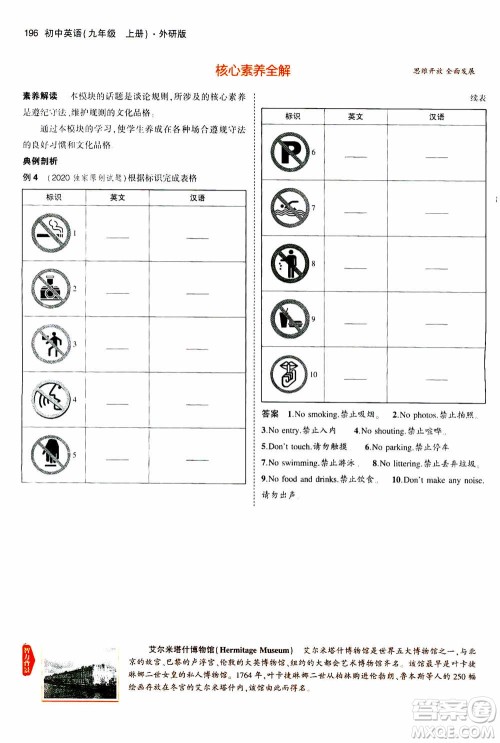 2021版初中同步5年中考3年模拟全解版初中英语九年级上册外研版参考答案 2021版初中同步5年中考3年模拟全解版初中英语九年级上册外研版参考答案