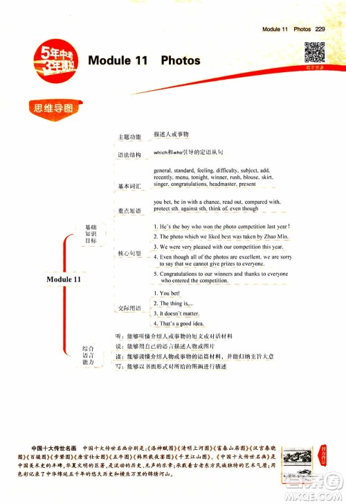 2021版初中同步5年中考3年模拟全解版初中英语九年级上册外研版参考答案 2021版初中同步5年中考3年模拟全解版初中英语九年级上册外研版参考答案