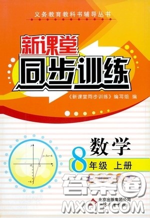 北京教育出版社2020新课堂同步训练八年级数学上册北师大版答案