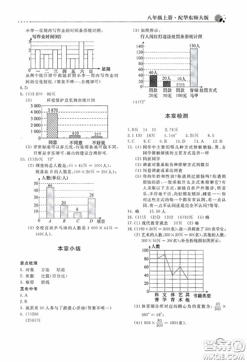 北京教育出版社2020新课堂同步训练八年级数学上册华东师大版答案